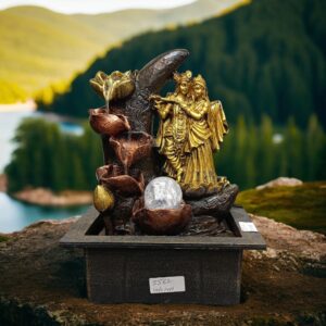 5562- Radha Krishna Fountain with Crystal Ball