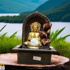 5561- Lord Buddha Fountain with Crystal Rotating Ball