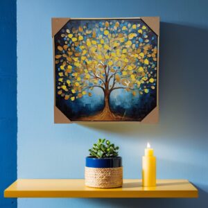 6064- Canvas Scenery-Golden Tree