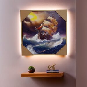 6060-  Ship in Sea Canvas