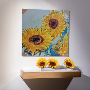 6067- Sunflower Painted Canvas Scenery
