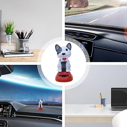 1139- Solar Dog figurine for car dashboard - Image 2
