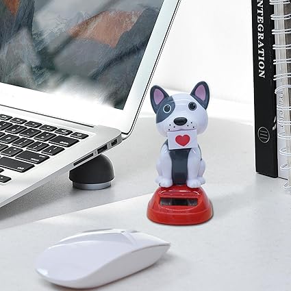 1139- Solar Dog figurine for car dashboard - Image 3