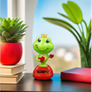 1135- Solar Dancing Frog figurine for car dashboard