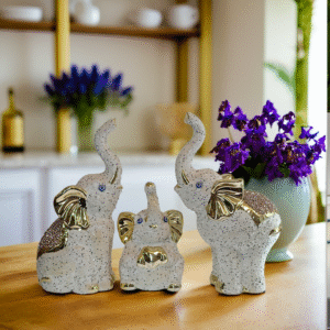 2861- Ceramic Elephant Figurine 1x3