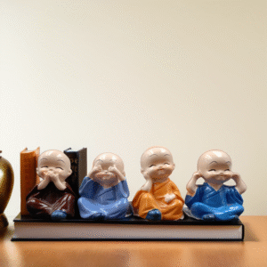 4859- Monk statue 1x4