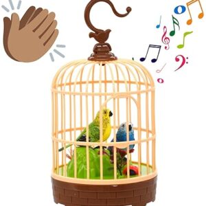 HL 526 Mini Voice-Activated Birds Birdcage Toys