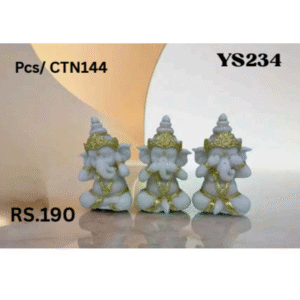 YS234 Whitw Ganesh Showpiece
