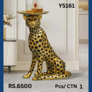 YS161 Leopard Tray Showpiece