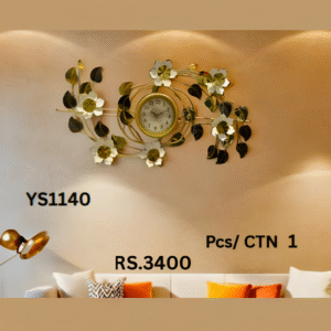 YS1140 Meatl Wall Art Clock