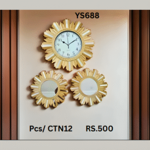 YS688 Mirror Clock Set