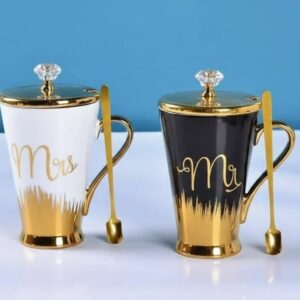 1109-Mr. & Mrs. Ceramic Mug Set
