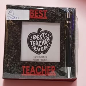 A-b Best Teacher Ever" Photo Frame & Pen Gift Set