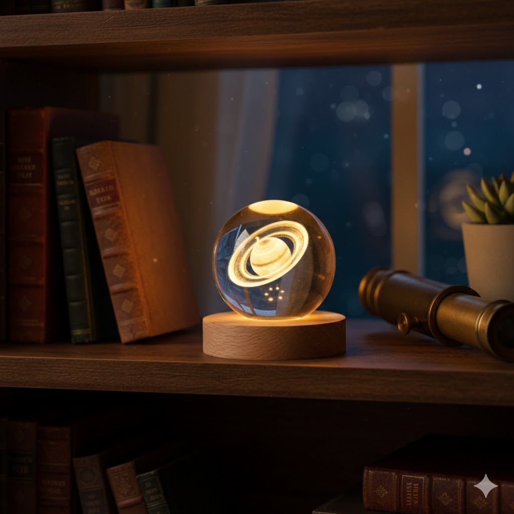 AR1469-3D Crystal Ball Night Light, - Image 3