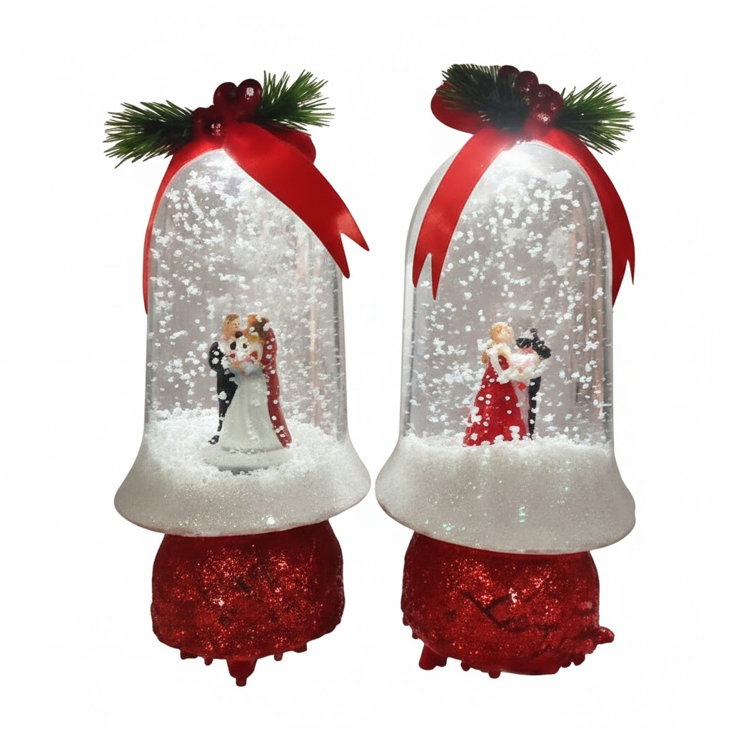 AR2121-Bell-Shaped Couple Snow Globe - Image 2