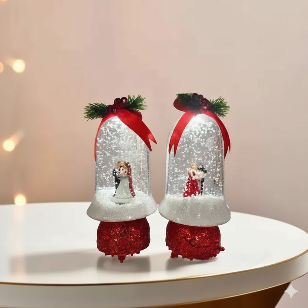 AR2121-Bell-Shaped Couple Snow Globe