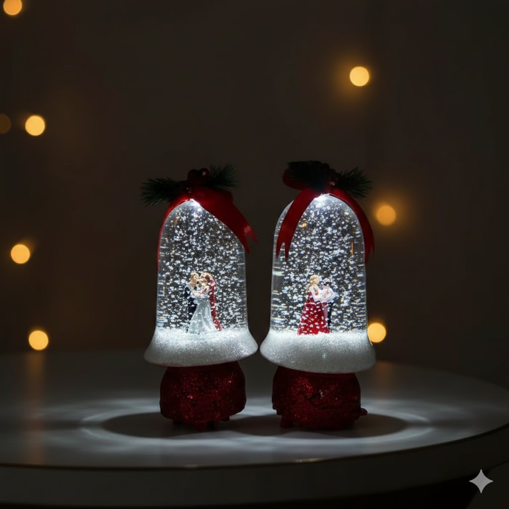 AR2121-Bell-Shaped Couple Snow Globe - Image 3