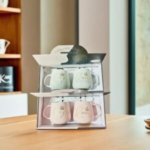 1107 King & Queen" Royal Couple Mug Gift Set
