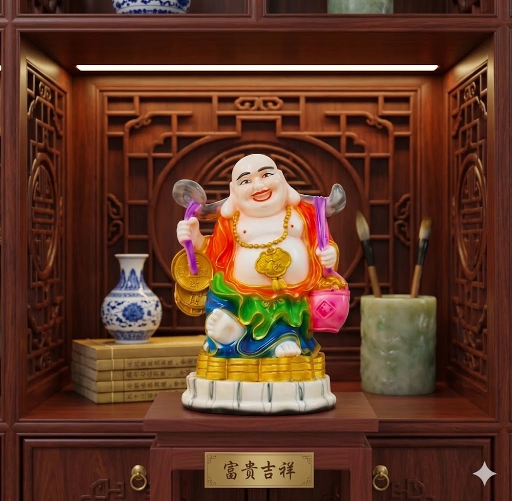 1299 ( Budai (Laughing Buddha / Happy Buddha ) Height-15 INCH | Width-11 INCH