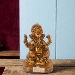 1308 ( Ganesha Brass Idol (Decorative & Spiritual Figurine ) Height-7 INCH | Width-5 INCH