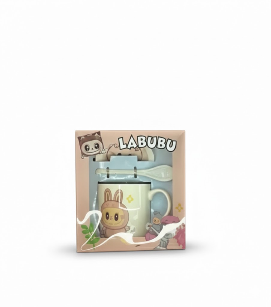 2080 Labubu Themed Ceramic Mug Gift Set - Image 2