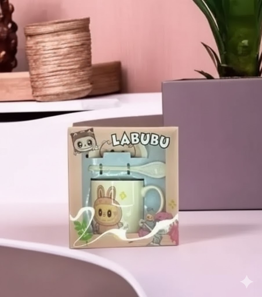 2080 Labubu Themed Ceramic Mug Gift Set