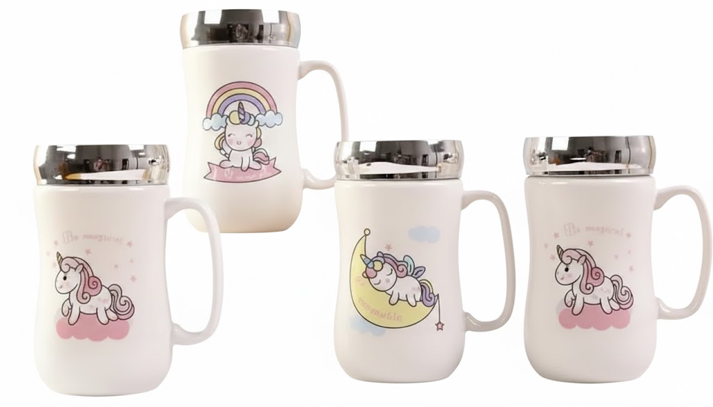 2384 Unicorn-themed ceramic mugs - Image 2
