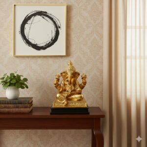 745 Golden Blessings Ganesh Idol H.20 INCH W.15 INCH