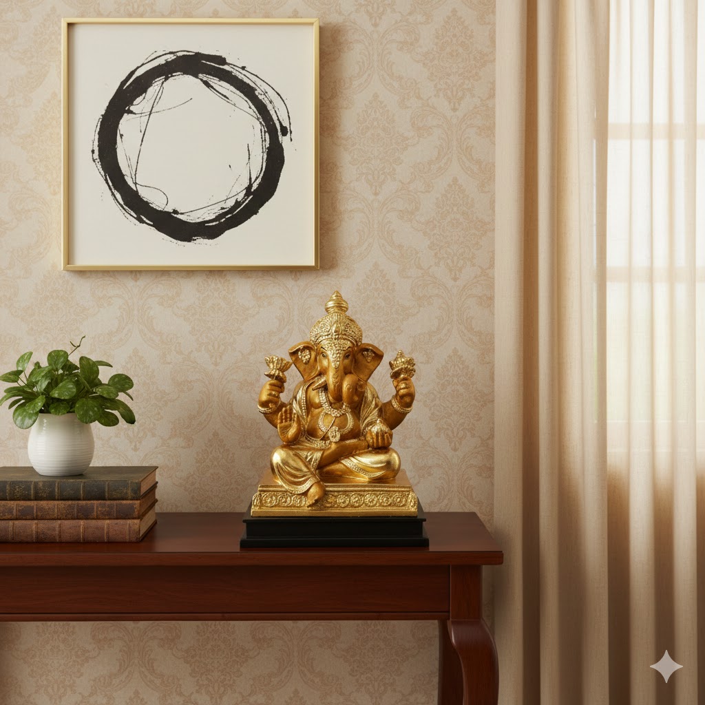 754 D.W Shiv Parivar Divine Blessing Statue