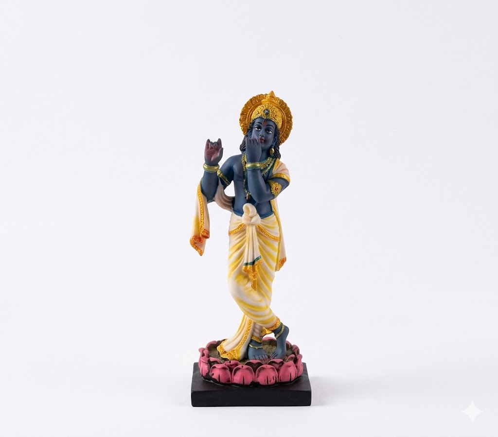 8025 ( Divine Lord Krishna Murli Manohar Idol ) Height-16 INCH | Width-6 INCH - Image 2