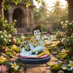 8051 (Makhan Chor Bal Krishna Idol) Height-12 INCH Width-10 Inch