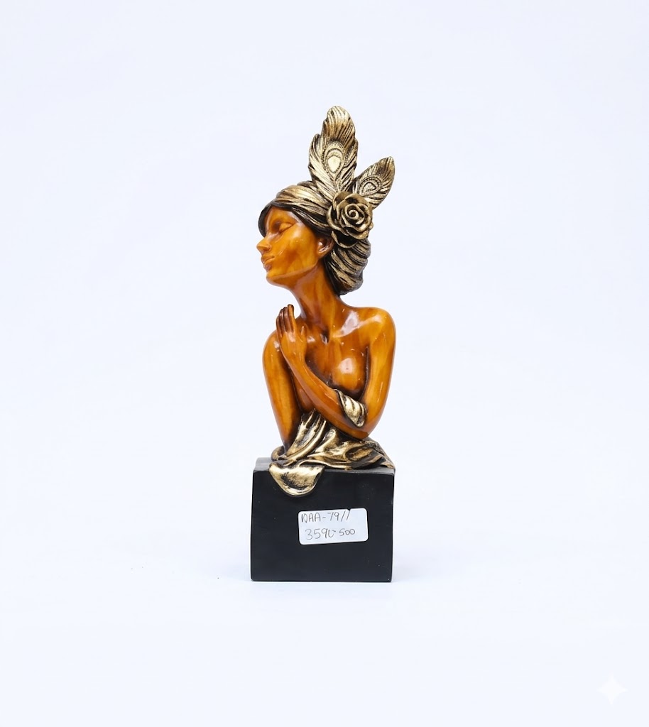 AAA-59A ( Golden Serenity Lady Bust Figurine ) Height-23 INCH | Width-12 INCH - Image 2