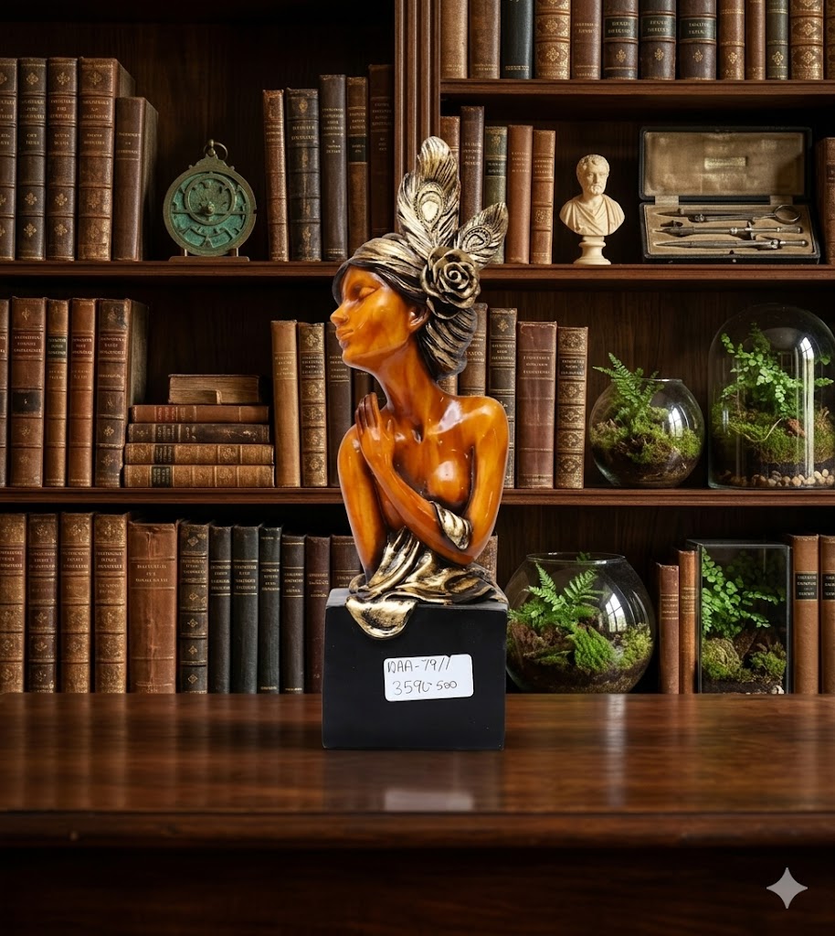 AAA-59A ( Golden Serenity Lady Bust Figurine ) Height-23 INCH | Width-12 INCH