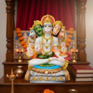 Big Pm  (Panchmukhi Hanuman Ji Murti) Height-14 Inch Width-9 Inch