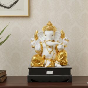 C-432 (Divine Gilded Lord Ganesha ) Height-19 Inch Width-13 Inch