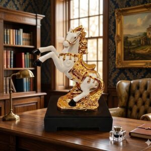 WG-305 Majestic Golden Rearing Horse