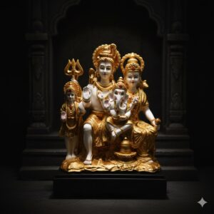 WG-572 ( Premium Shiv Parivar Idol ) Height-13 Inch Width-9.5 Inch