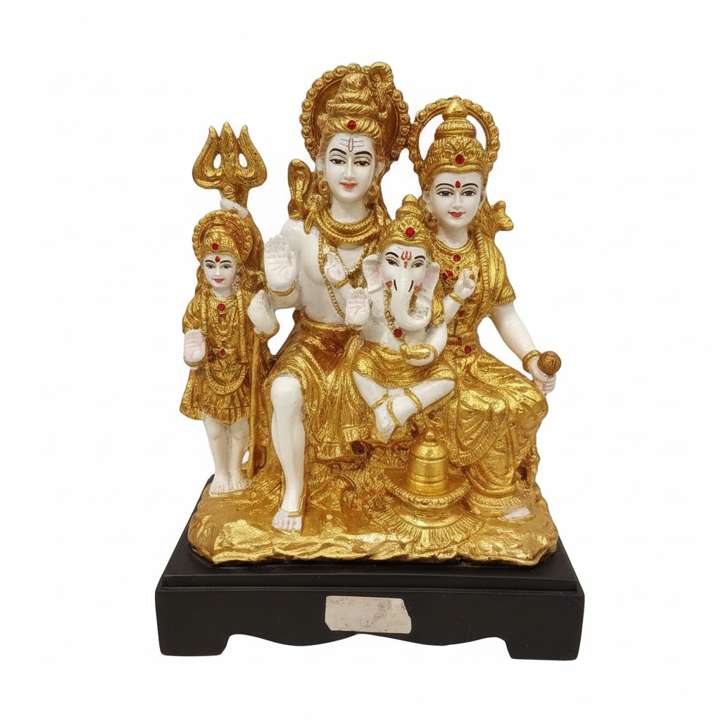 WG572 Shiv Parivar Divine Blessing Statue - Image 2