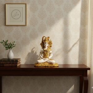 WG-512 ( Swarn-Kaya Meditating Shiva ) Height-16 Inch Width-15 Inch