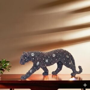 AR-382 (Obsidian Sparkle Panther ) Height-18 cm Width-39 cm