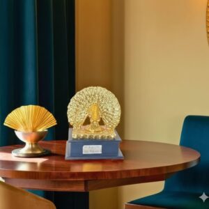 1864 (The Golden Radiance Meditating Buddha) Height-13.5 Inch Width-10 Inch