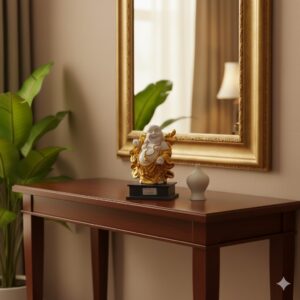 WG-04 (Golden Robe Laughing Buddha Figurine) Height: 26 cm | Width: 17 cm