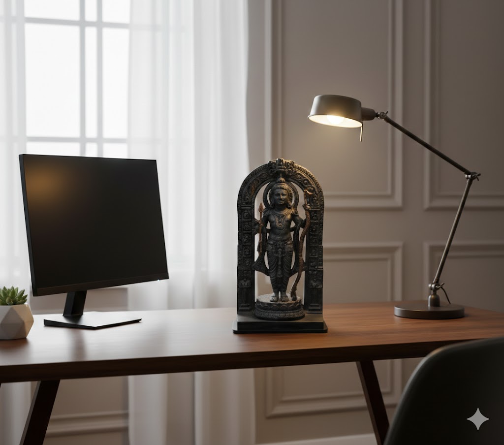 ( Lord Ram Standing Idol with Decorative Arch ) Height-29 cm | Width-18 cm