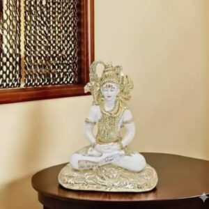 WG-511 ( Divine Meditating Lord Krishna Golden Serenity Idol ) Height-33 cm | Width-23cm