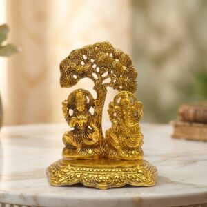 L.G TREE M 5003 ( Divine Lakshmi Ganesh Tree Blessing Idol ) Height-6 INCH | Width-5 INCH
