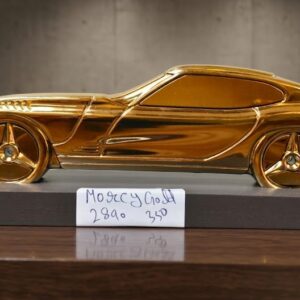 Morcy gold ( Golden Velocity Car Sculpture ) Height-3 INCH | Width-8 INCH
