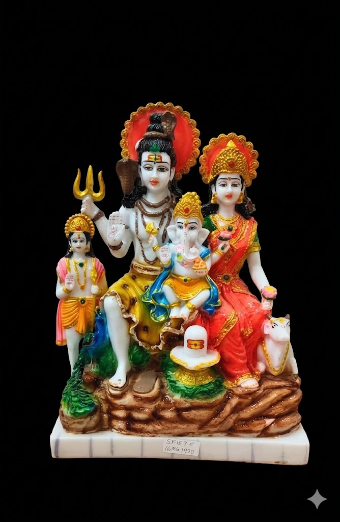 SP-18 C ( Shiva Parivar (Divine Family of Lord Shiva ) Height-18 INCH | Width-12 INCH - Image 2
