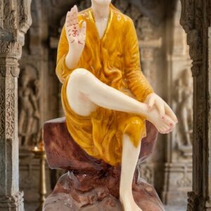 Sai Baba big ( Divine Blessings Sai Baba Marble Finish Idol ) Height-20 INCH | Width-8 INCH