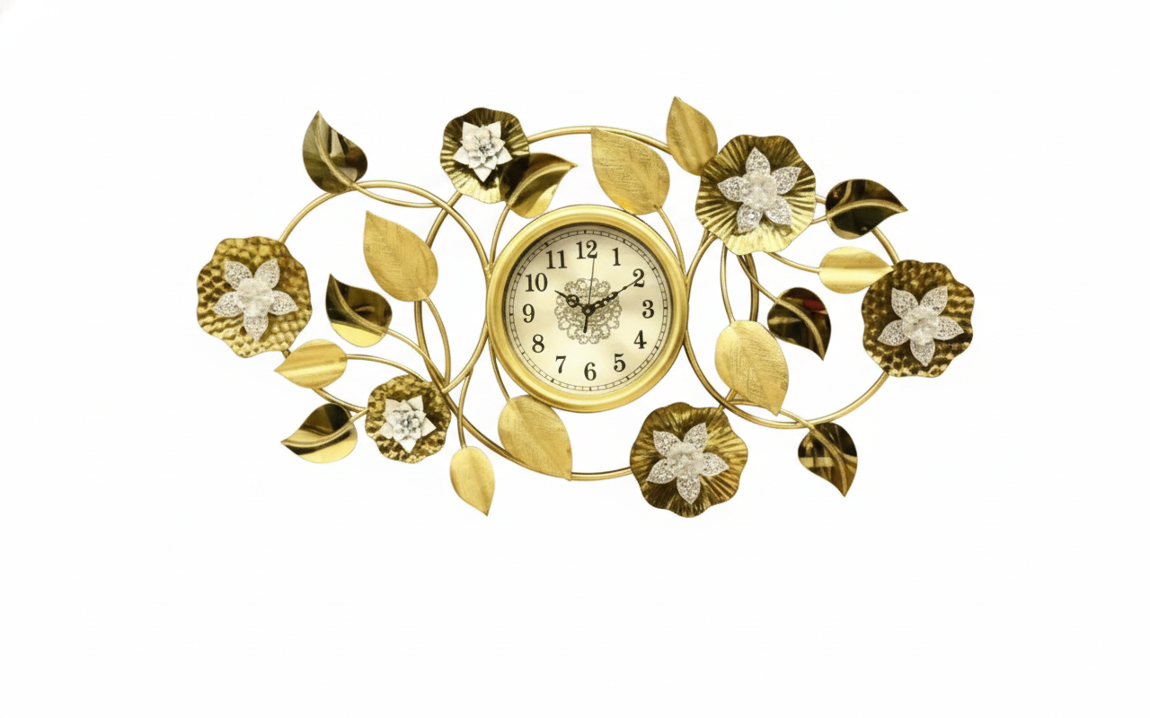 YS 1127 Auric Bloom Statement Clock - Image 2