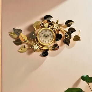 Ys 1129 Aura Floral Metal Clock